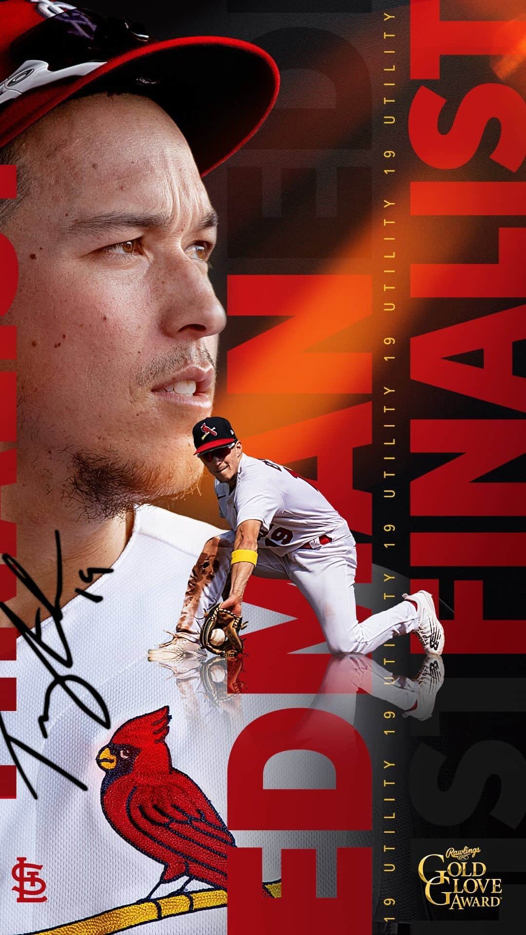 のインスタグラム：「Making plays all over the field! @tommyedman is a finalist for the @rawlingssg Gold Glove Award!」