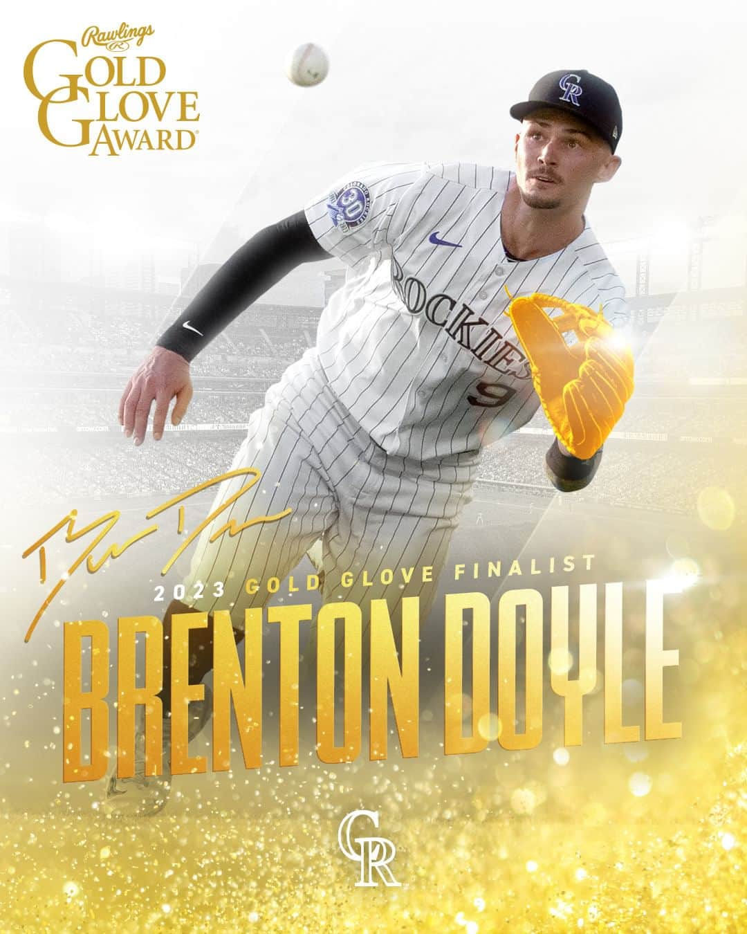 コロラド・ロッキーズのインスタグラム：「Doyle is a Gold Glove Finalist!」