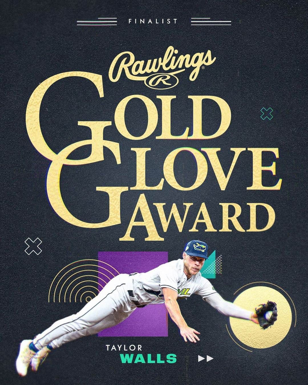 タンパベイ・レイズさんのインスタグラム写真 - (タンパベイ・レイズInstagram)「@t_dubbs10 is a Gold Glove Finalist 🙌」10月19日 3時30分 - raysbaseball