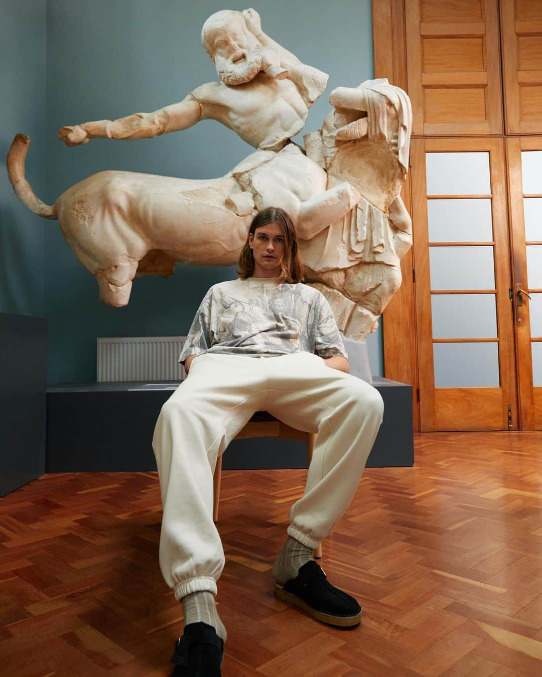 トップマンのインスタグラム：「The classics - sculptures, fine art, Topman.  Topman + @ashmoleanmuseum  Available now on ASOS.COM」