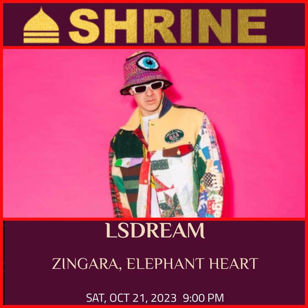 サラ・ハドソンのインスタグラム：「‼️LA BABIES‼️ I will be singing a few songs THIS SATURDAY OCT 21st at my man’s show at THE SHRINE! 🙏🏻 Also my besties @elephant_heart and the goddess @zingaramusic are opening for him! 🤍 IT’S GONNA BE A SPECIAL NIGHT! 🫶🏻 Link in @lsdream ‘s bio to get tickets! 🤍 PEACE LOVE AND WUBZZZZ!🙏🏻」