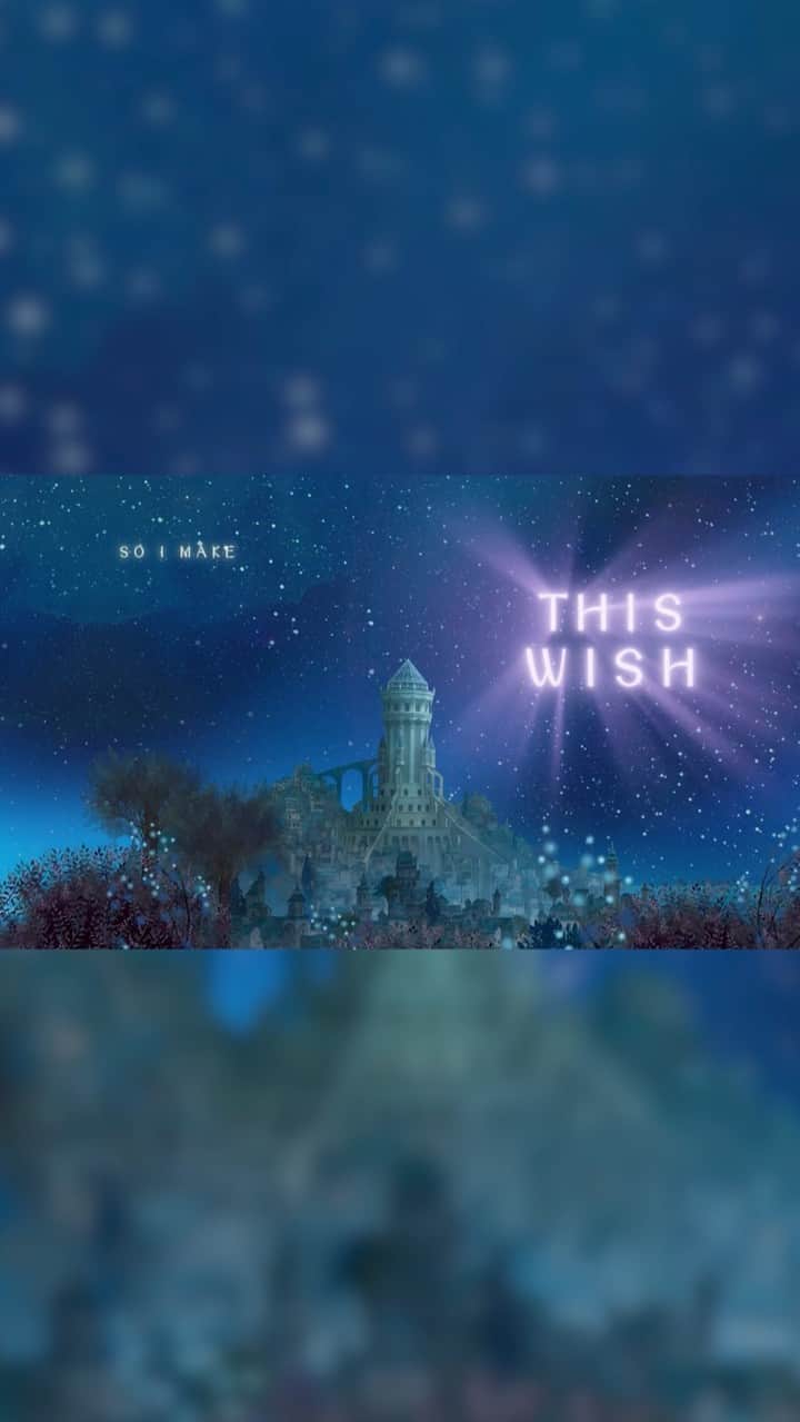 Disneyのインスタグラム：「So I make this wish... The lyric video for "This Wish," performed by Ariana DeBose with music by Julia Michaels, Benjamin Rice, and JP Saxe, and lyrics by Julia Michaels, from Disney's #Wish is out now. See @DisneyWishMovie only in theaters November 22. #WishWednesday #Disney100」