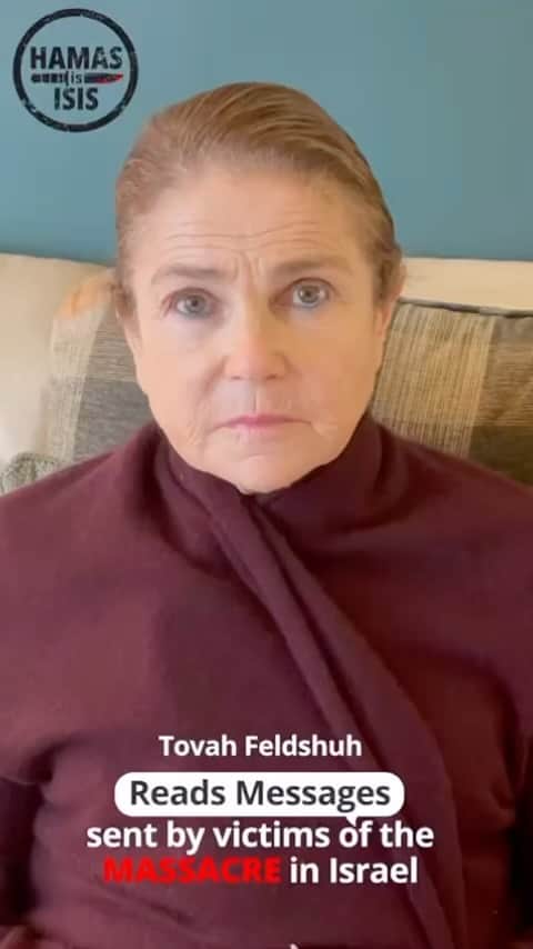 トヴァ・フェルドシャーのインスタグラム：「Make sure you nuance the difference between the Palestinian people and HAMAS. HAMAS has one mission: Jihad.」