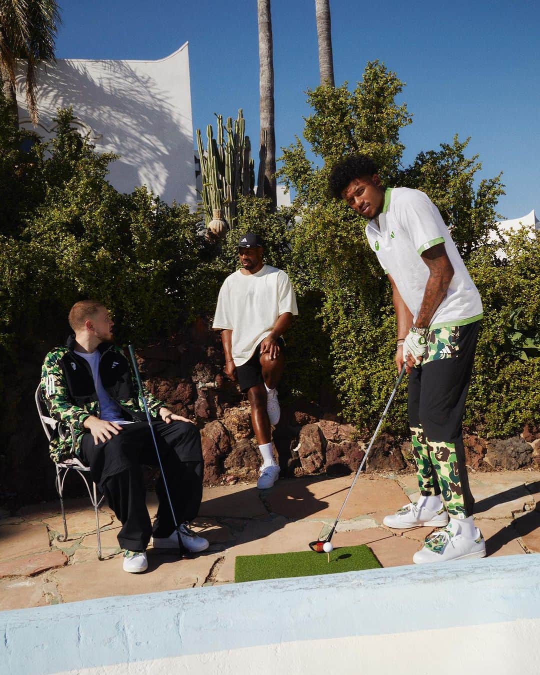 adidas Golfさんのインスタグラム写真 - (adidas GolfInstagram)「ADIDAS X BAPE®️  This drop combines 30 years of legendary BAPE®️ design with our iconic golf styles to bring you a collection made to make you stand out on and off the course.   @jalen   ADIDAS X BAPE®️ golf apparel and Stan Smith footwear drop on CONFIRMED Saturday, October 21 ⏰」10月19日 3時51分 - adidasgolf