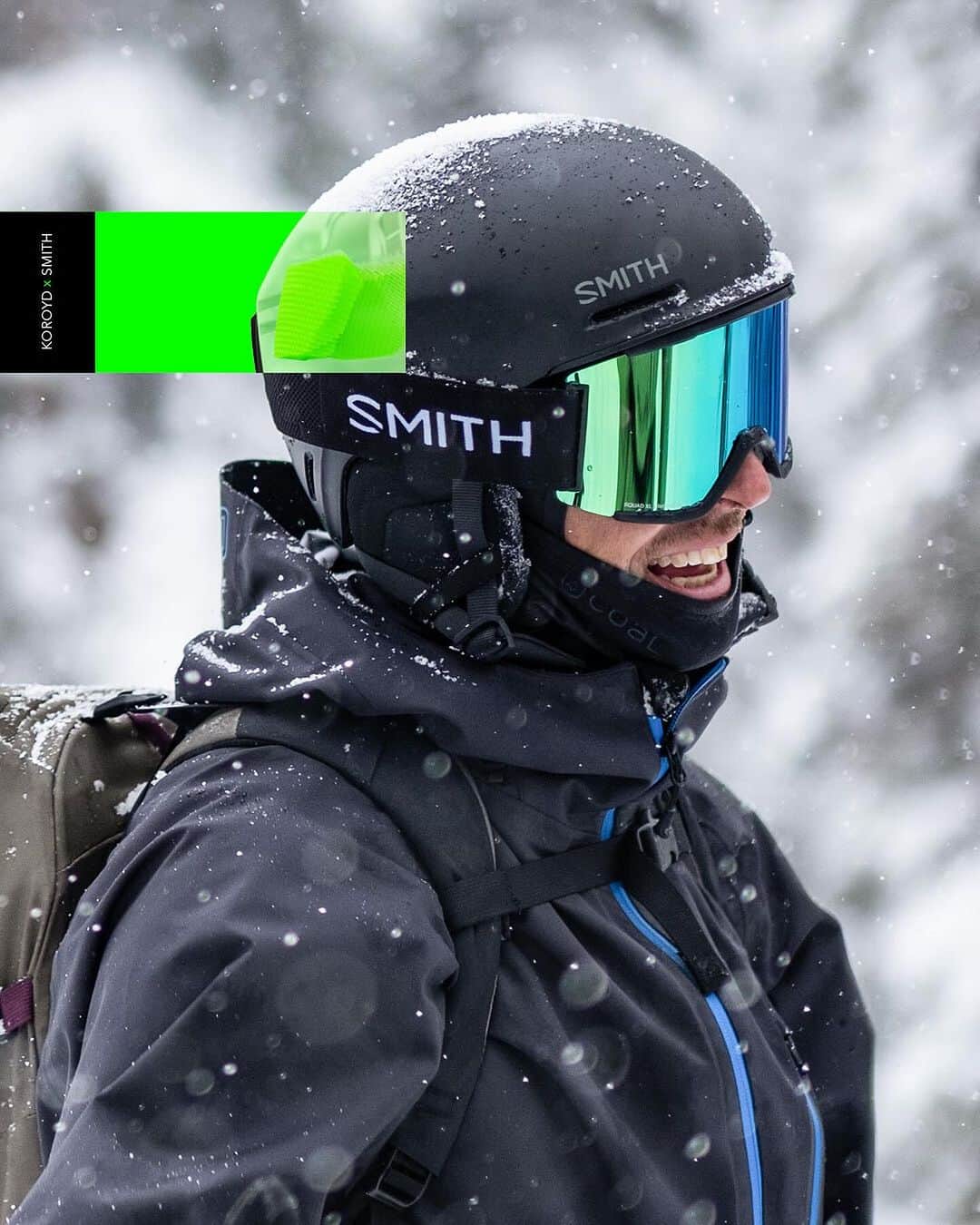 Smithのインスタグラム：「We designed the Method with revolutionary safety in mind. Our goal: equip as many riders as possible with advanced safety features. With the help of @koroyd's advanced impact technology, we were able to achieve just that.   Featuring an ultralight layer of welded tubes that provide advanced breathability and an ultralight feel, the Method boasts top-notch protection while still bringing home that steezy park-inspired design. #weruncold」