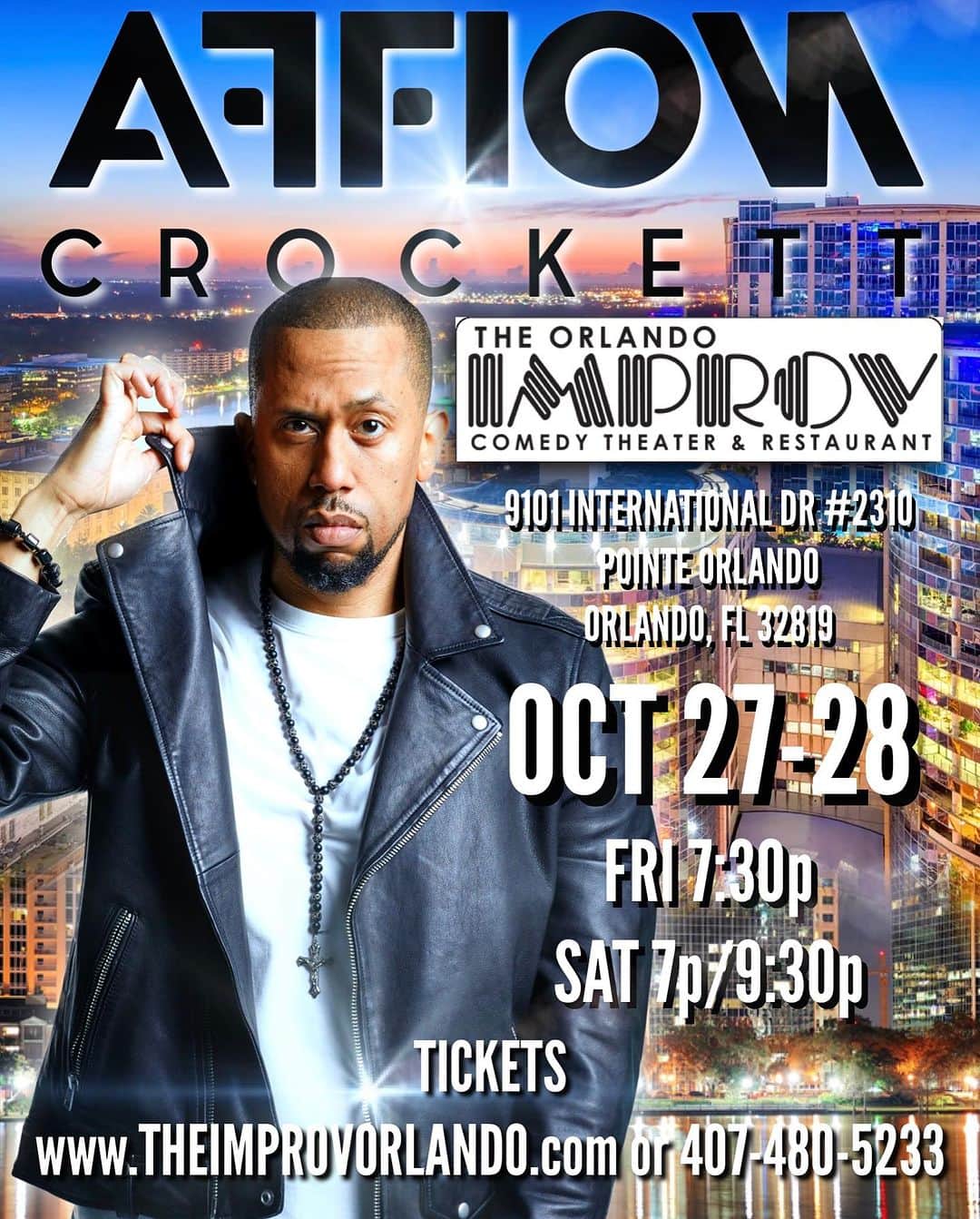 のインスタグラム：「ORLANDO IMPROV OCT 27-28‼️ BUY YOUR TICKETS NOW‼️ www.THEORLANDOIMPROV.com or 407-480-5233」