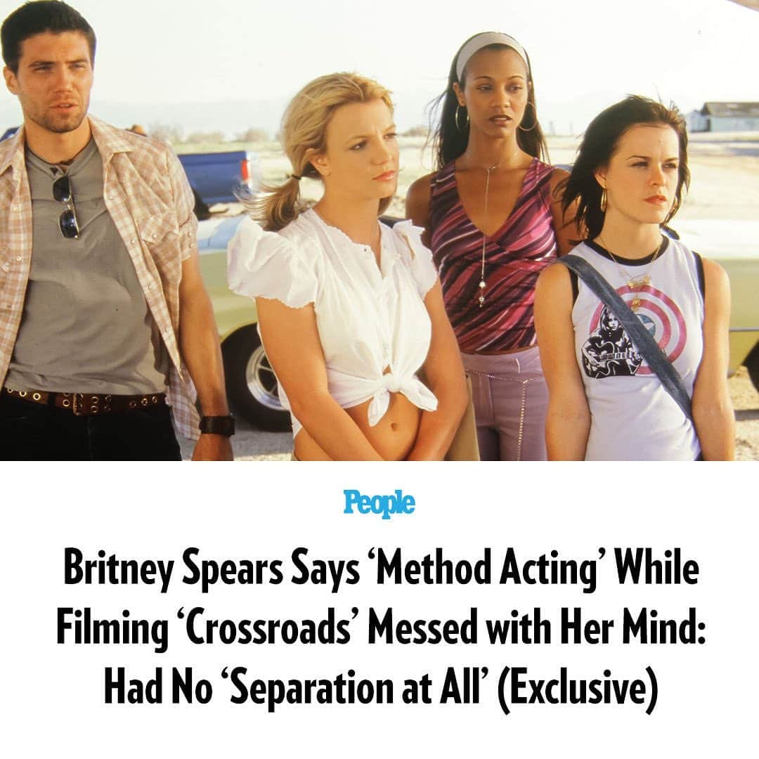 People Magazineさんのインスタグラム写真 - (People MagazineInstagram)「Britney Spears is opening up about her unexpectedly disorienting time filming the 2002 dramedy #Crossroads. "Some people do Method acting, but they’re usually aware of the fact that they’re doing it. But I didn’t," Britney says. "After a while you don’t know what’s real anymore." For everything Britney had to say, including why she decided acting wasn’t for her, tap the link in bio. | 📷: RICHARD FOREMAN/PARAMOUNT PICTURES/THA.」10月19日 5時04分 - people