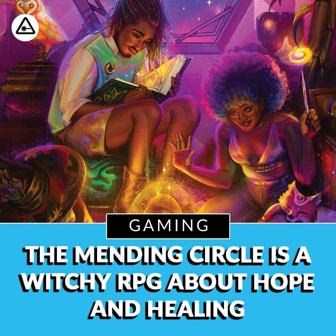 クリス・ハードウィックのインスタグラム：「One of the best parts of roleplaying games is sinking into the storytelling and letting loose with friends. And one of the more challenging parts of roleplaying games is finding a consistent game master who will do all the work and preparation to create the space for storytelling.   Enter Sharkbomb Studios’ The Mending Circle. This gentle-sounding roleplaying game doesn’t require a game master or extensive prep. Made for exactly three players, The Mending Circle takes the group on a journey of healing.  link in bio」