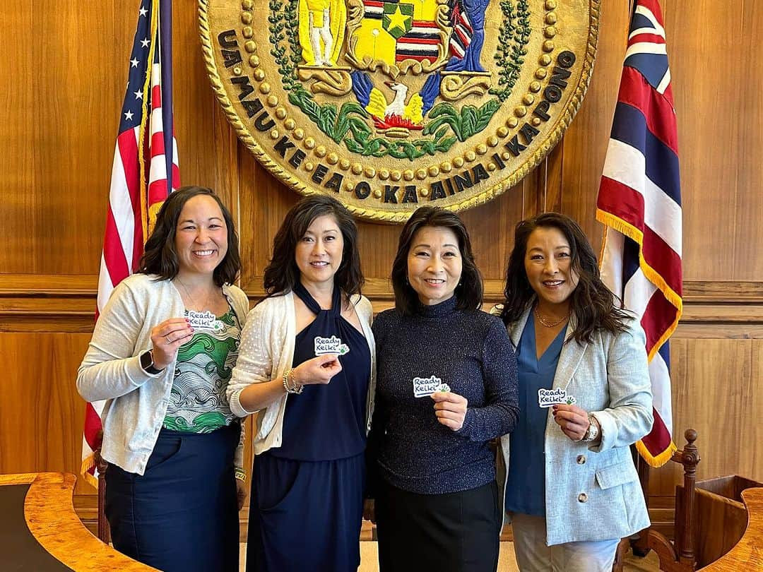 クリスティー・ヤマグチのインスタグラム：「Aloha from the Always Dream team who’s checking in from O’ahu! We were fortunate to meet with @lgsylvialuke this morning and connect on our shared passion for early childhood education. We discussed the Lieutenant Governor’s Ready Keiki initiative, which works to expand access to preschool for 3- and 4-year-olds across the state. We agreed that our Always Reading program, which is currently implemented in 43 Pre-K and Kindergarten classrooms across Hawai’i, aligns so nicely with that focus. Mahalo Lt. Governor Luke for taking time to meet and for your leadership in ensuring Hawai’i’s keiki are set up for success!  #AlwaysDream」