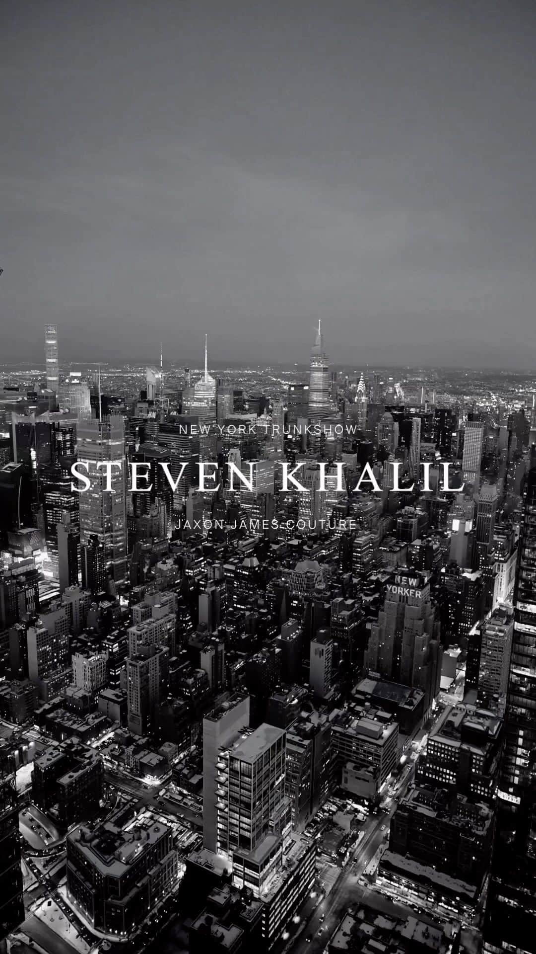 Steven Khalilのインスタグラム：「We are thrilled to be presenting our ‘Maison Collection’ in New York this weekend at @jaxonjamescouture located in Tribeca. For bookings email nyc@jaxonjamescouture.com ⠀⠀⠀⠀⠀⠀⠀⠀⠀ #stevenkhalilbride #stevenkhalil #nycbride」