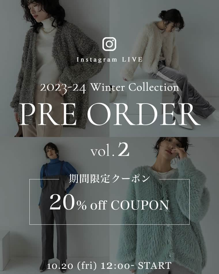 Re:EDIT OFFICIALさんのインスタグラム写真 - (Re:EDIT OFFICIALInstagram)「.  [Re:EDIT '23-24  WINTER PRE ORDER vol.2]  . \ Special Insta LIVE /  10/20(fri)12:00〜  .  pre ordeアイテムを発売と同時にLIVEがスタート！ .  LIVE限定クーポンもご案内いたします✨ 是非この機会に、ご視聴・お買い物を お楽しみ下さい♡ .  __________________________ ▼出演staff   brand director @yukiko_kh :161㎝/骨格ウェーブ/S.M size  staff：@reedit_staff   @mao_reedit:150cm/骨格ストレート/SC.MC.Msize  @yosssie_reedit :155㎝/骨格ウェーブ/SCsize  @ni_nyo_reedit :158cm/骨格ナチュラル/S.M size  @yuna_reedit :163cm/骨格ウェーブ/S.M size   ＿＿＿＿＿＿＿＿＿＿＿＿＿＿＿＿＿＿＿＿   . #reedit #リエディ #23winter #look #冬コレクション #トレンドファッション #プチプラコーデ #プチプラファッション #ファッション通販 #shopping #onlineshop #アラサーコーデ #アラフォーコーデ #アラサーファッション #アラフォーファッション #大人カジュアル #30代ファッション #40代ファッション #30代コーデ #40代コーデ #大人カジュアルコーデ #着回し #着回しコーデ」10月19日 19時00分 - reedit_official