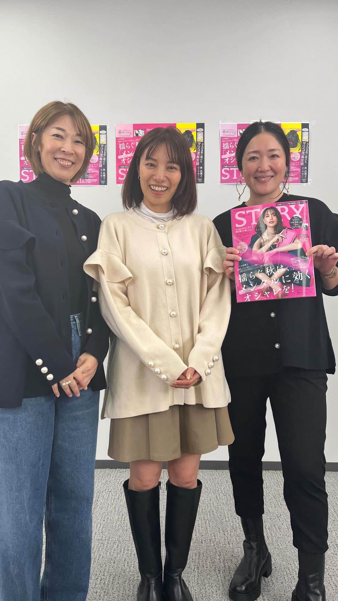 STORY公式のインスタグラム：「THREE SQUARE ✖️ STORY  インスタライブ、アーカイブです✨  今回は、STORY11月号掲載の、 スリースクエアをご紹介🌈  今すぐ着れて冬まで使える、 マストバイアイテムをご紹介しています。  #threesquare #40代ファッション #40代コーデ  #ママファッション　#50代ファッション #50代コーデ #秋コーデ #冬コーデ #秋冬コーデ」