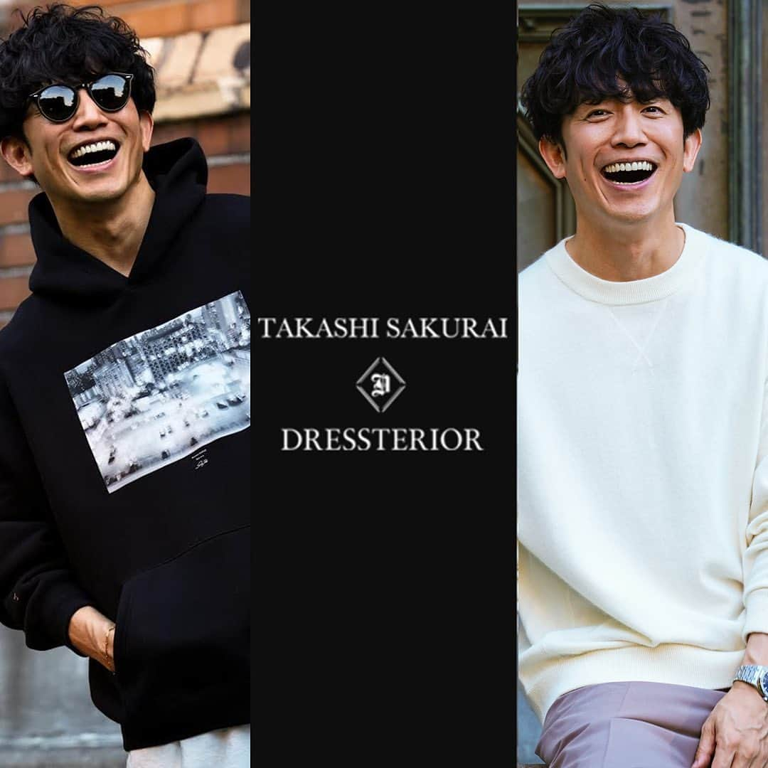 DRESSTERIOR_MEN_ドレステリアのインスタグラム：「10/20 櫻井貴史×DRESSTERIORニットトップスNEW IN！  毎シーズン大反響を生む、ファッションモデル・俳優などマルチに活躍されている櫻井貴史氏 @sakurai_takashi とのコラボレーション企画。 2023AWの今回は、櫻井氏との細かい打ち合わせを重ねて誕生した秋冬のデイリースタイルに活躍するアイテムを展開。  1作目は.. コラボレーションモデルとしては初の《ニットトップス》  こちらは櫻井氏私物のスウェットからインスパイアされデザインをスタート。首元のVガゼットなど、ヴィンテージスウェットを思わせるステッチワークをあえて上品なニットにのせた遊び心溢れる仕様に。  ラクーンにウール／ビスコース／ナイロンを混紡した糸を使用。起毛加工を加えることでラクーンのふわふわのタッチが際立ち、またナイロンによってストレッチ性が加わり、リラクシーな着用感。  厚すぎず薄すぎない12ゲージの天竺ニットでシーズン中盤から後半の活躍は間違いありません。  2作目は.. 櫻井氏自らの撮影による写真をのせた《フォトフーディ》  フロントに入るプリントは、櫻井氏が2019年に訪れたハワイ／ホノルルの風景。 櫻井氏が自らのカメラで収めた写真とサインをのせています。 白黒の繊細な写真を高精度のプリントでしっかりと再現しました。 デザインは、ほどよくゆとりのあるシルエット。 計算された着丈のバランスによって幅広い体型の方に着ていただけるようなデザインとなっています。  生地には、アズマ編機といわれる年代物の機械で時間をかけて丁寧に編み上げた素材を使用しています。 時間をかけて編むことで、厚手でしっかりとした手持ち感と膨らみのある柔らかさを合わせ持っている素材で、見た目と気持ちの良い着用感を両立させています。 さらに裏起毛加工を加えることで、アズマ裏毛特有の風合いを更に生かした着心地の良いジャージ素材となり、寒い冬でも快適に着ていただけます。  🏷️ 櫻井貴史×DRESSTERIORコラボ シャギーラクーンニット ¥24,200(税込)  🏷️ 櫻井貴史×DRESSTERIORコラボ フォトプリントフーディ ¥19,800(税込)  　  __________ __________ __________ 　 ▪️dressteriorオフィシャルアカウント @dressterior_official ⁡ ▪️メンズ用アカウント @dressterior_men ⁡ ▪️ショッププレスアカウント @dressterior_shoppress 　 __________ __________ __________ 　 　 　 　 　 #dressterior #ドレステリア #櫻井貴史 #ニット #ラクーンニット #メンズニット #メンズパーカー #秋コーデ #海外ファッション #2023aw #大人カジュアル」