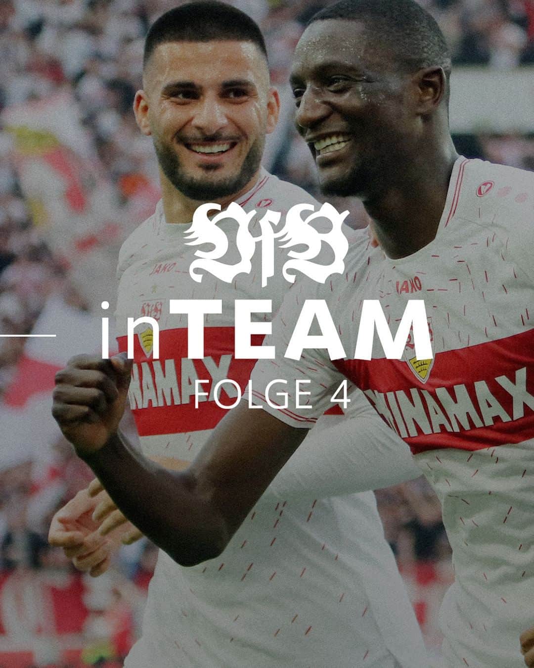 VfBシュトゥットガルトのインスタグラム：「Hautnah & exklusiv – unsere Saisondoku! 😍 Drei Siege in Folge und ein Mann ist in aller Munde: Serhou Guirassy. VfB inTeam begleitet die VfB-Legenden rund ums Darmstadt-Spiel, ist mit der Mannschaft auf dem Wasen und zeigt, dass der aktuelle Erfolg des VfB das Ergebnis von Teamwork ist.  Jetzt 27 Minuten „VfB inTeam“ schauen! 🎬➡ Link in der Story!  _ #vfb #vfbinteam #saisondoku #vfbstuttgart #vfbstuttgart1893 #furchtlosundtreu #auscannstatt #VfBinsta」