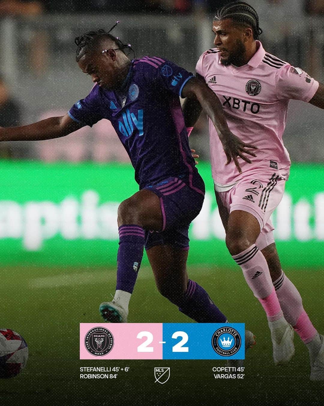 Major League Soccerのインスタグラム：「Back-and-forth battle. 💥  @charlottefc will need a win and help on Decision Day to earn a spot in the postseason.」