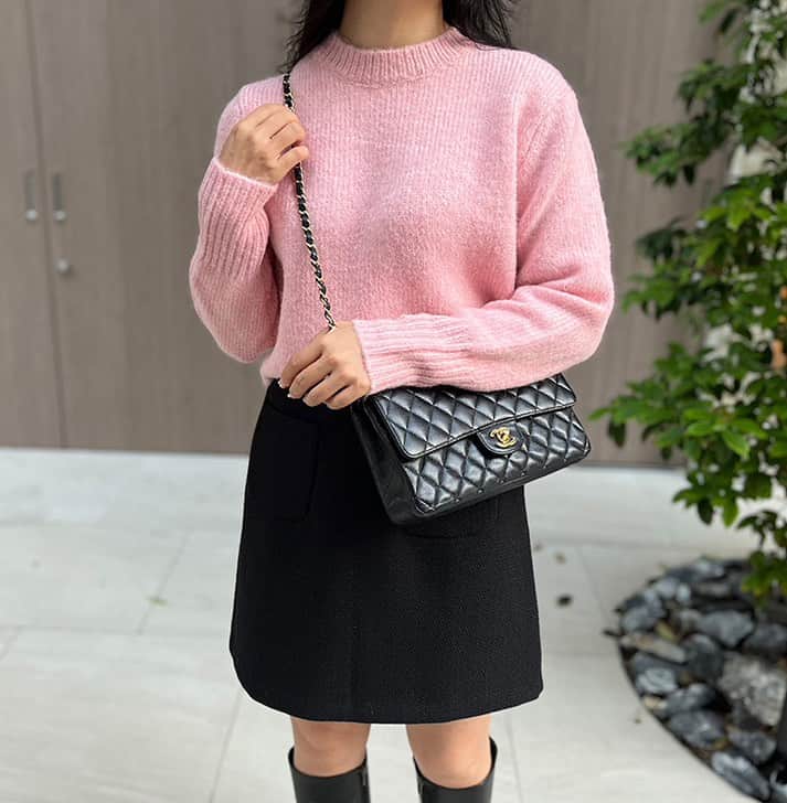 Mode Robeのインスタグラム：「* * NEW item...✔︎ * ショート丈カラーニット/5カラー 【mr5602】 pink,blue,mint,purple,ivory * * * #MODEROBE #韓国女優ファッション」
