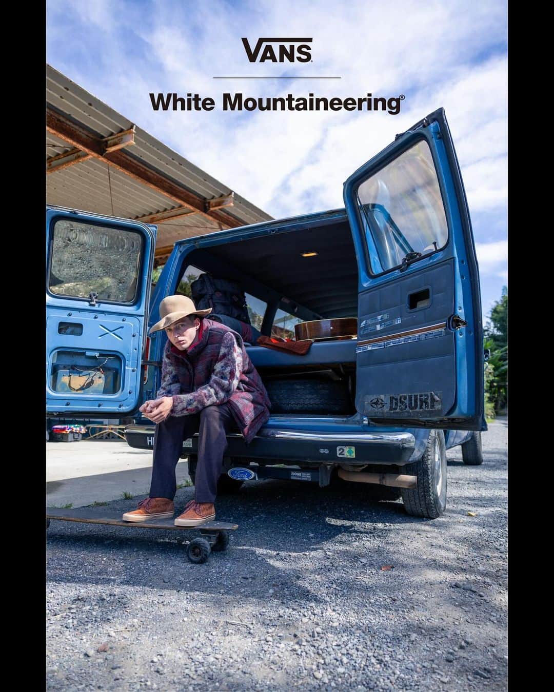 ホワイトマウンテニアリングのインスタグラム：「_ White Mountaineering × VANS Release on October 28th（Sat）  コラボレーション第2弾は、"CHUKKA 49 DX"と"SK8 LOW"をチョイスし、ヌバック素材にオリジナルの植物柄 プリントを施した。CHUKKA 49 DXには、プリント柄の上からさらにレーザー加工で同柄モチーフを追加し、立体感のある特別仕様に仕上げた。 10月28日（土）より、White Mountaineering直営店及び、全国のお取り扱い店舗にて発売スタート。  #whitemountaineering_VANS #whitemountaineering #VANS #vanschukka49dx #vanssk8low」