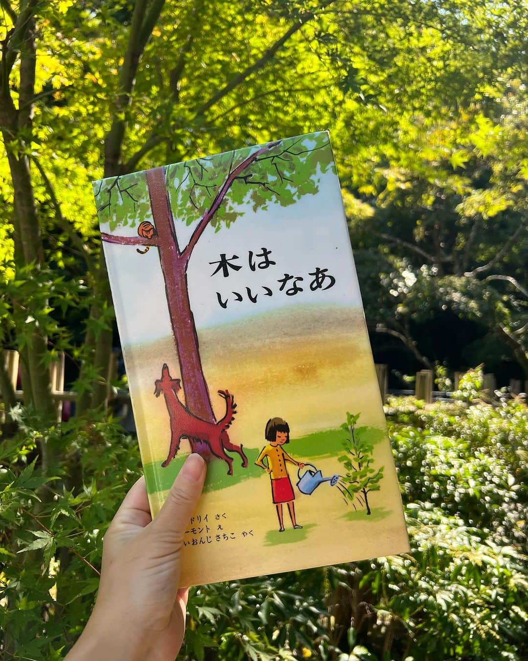 Fabiolla Takinamiさんのインスタグラム写真 - (Fabiolla TakinamiInstagram)「自然に触れながらお腹のamoruに読み聞かせ📚👼  生まれて来たら 木を植えようね🤍  #湯河原惣湯 は自然を感じながら 絵本が読めてとっても素敵な場所やった。  次は家族3人で行こうね☺️  #湯河原」10月19日 14時31分 - fabi_olla