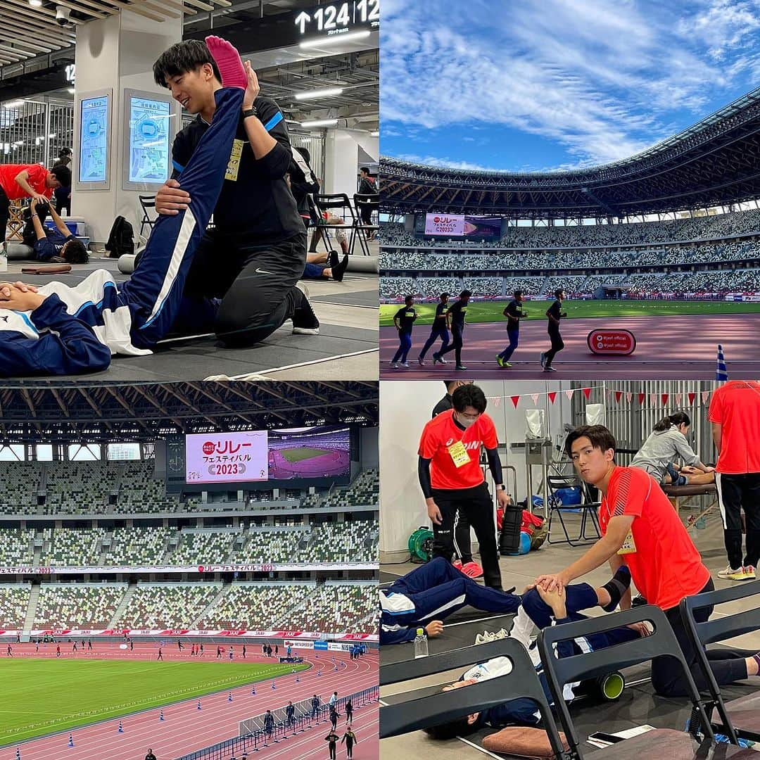 東京スポーツ・レクリエーション専門学校さんのインスタグラム写真 - (東京スポーツ・レクリエーション専門学校Instagram)「⁡ 2023.10.07-08 ⁡ 🏃‍♂️💨リレーフェスティバル🏃‍♂️💨 ⁡ トレーナーブース活動として、 国立競技場で行われたリレーフェスティバルに 在校生がサポートさせていただきました🌟 ⁡ 主にアイシングやストレッチなど、 リレーフェスティバルに参加される方のサポートを 学年/学科/学校を超えて実施しました🐳 ⁡ 国立競技場という大きな会場で、 幅広い年齢層の方が参加される大会の中で、 サポートさせていただけたこの２日間は、 学生にとって間違いなく貴重な経験になりました🌱 ⁡ @tsr.trainerstation  @tokyomedicalsports   #リレーフェスティバル #リレーフェスティバル2023 #国立競技場 #トレーナー #スポーツトレーナー #アスレティックトレーナー #東京スポーツレクリエーション専門学校 ⁡」10月19日 15時04分 - jikeitsr