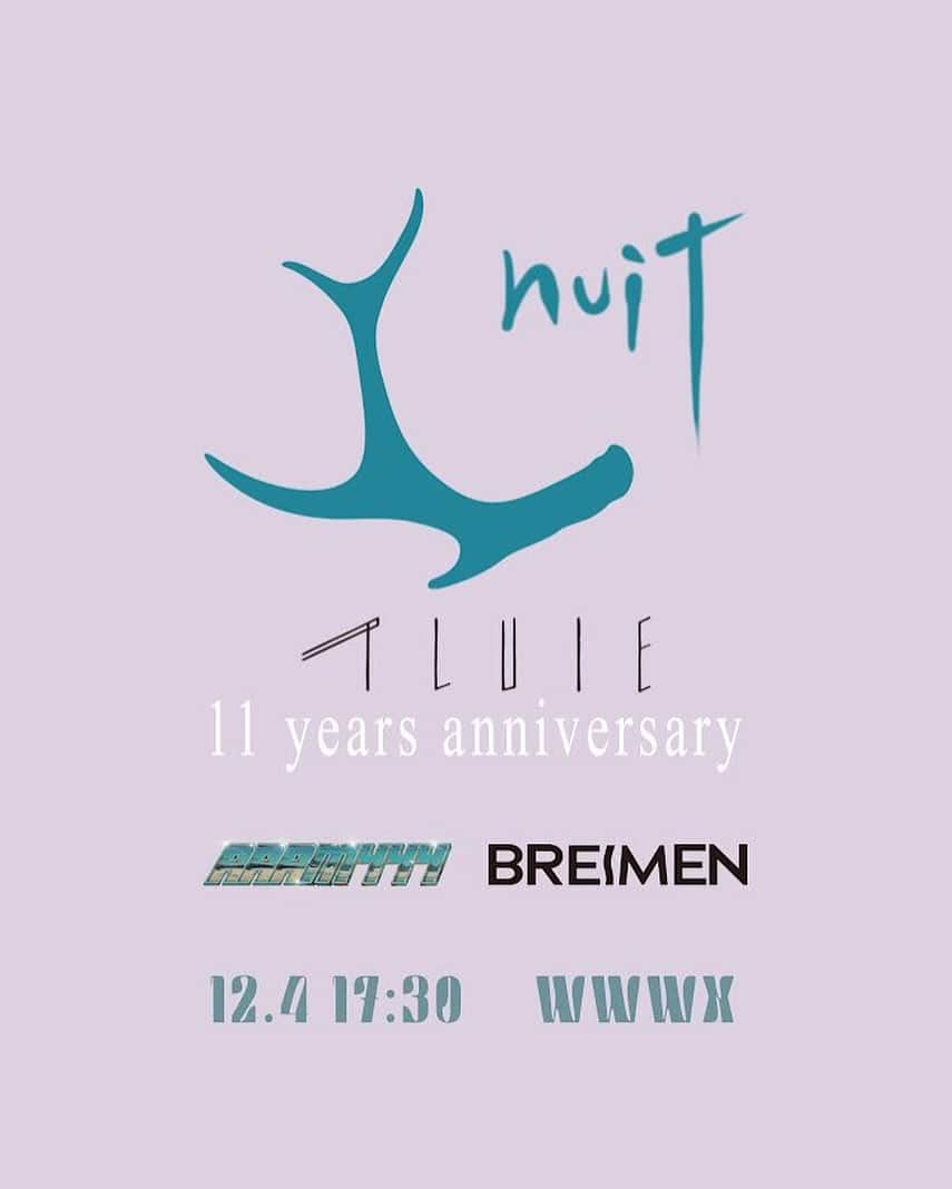 PLUIEさんのインスタグラム写真 - (PLUIEInstagram)「2023年12月4日(月)に、PLUIE初の音楽イベント「PLUIE nuit」を開催いたします。  PLUIE nuit AAAMYYY / BREIMEN  2023年12月4日(月) Shibuya WWW X OPEN　17:30 / START 18:30 スタンディング ¥6,500 ドリンク代別 ※未就学児入場不可(4歳以上チケット必要) ※お1人4枚までお申し込み可能 ※電子チケットのみ  [チケット販売中] https://t.pia.jp/pia/event/event.do?eventCd=2331364  @pluiehair @pluietokyo  @amy0aaamyyy @breimen_jp」10月19日 15時30分 - pluiehair