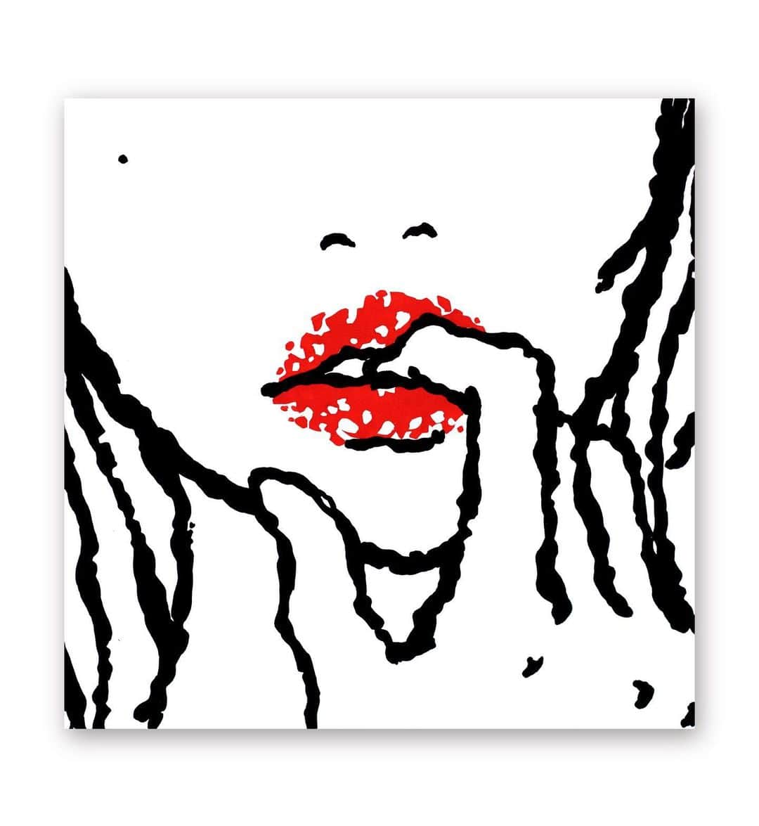 のインスタグラム：「enlargement_027 333×333×60mm   Acrylic on canvas 2023  (sold)  #art #artist  #artwork  #ギャラリー #芸術 #美術  #現代アート #現代美術 #artwork #artist #contemporaryart #artcollection」