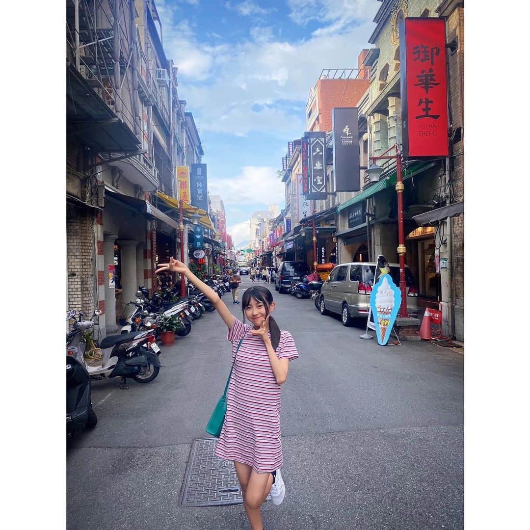 のインスタグラム：「2023.10 台湾🇹🇼 台風で行けるか当日までドキドキでした🫣通過後のお天気☀️でした🙌🏻 るか🍒  #台湾 #taiwan #sweetcherrypeppers   #scp  #モデル #colors沖縄 #アイドル #idol #美少女図鑑 #沖縄美少女図鑑」