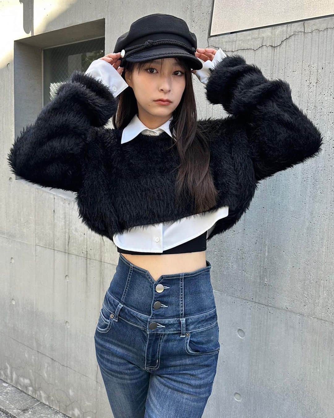 ENVYMのインスタグラム：「【𝐍𝐄𝐖𝐀𝐑𝐑𝐈𝐕𝐀𝐋🩶】 ⁡ ⁡ ✔︎︎︎︎メルトンキャスケット color/BEIGE/BLACK price/¥4,290 10/20~release ⁡ ✔︎︎︎︎ハイウェストスキニーPT color/INDIGO/NAVY/BLACK size/XS/S/M price/¥9,790 ComingSoon... ⁡ ✔︎︎︎︎クロップドシャギーKNIT color/WHITE/BEIGE/BLACK price/6,490 NowOnSale ⁡ ✔︎︎︎︎ネクタイSH  color/WHITE/GRAY/BEIGE price/¥7,590▶︎¥6,050(~10/23まで20%OFF) NowOnSale  ✔︎︎︎︎ステッチボリュームブーツ color/BLACK/BROWN price/¥11,880 ⁡ -————————————— ⁡ ⁡ ⁡ #ENVYM #2023AW」