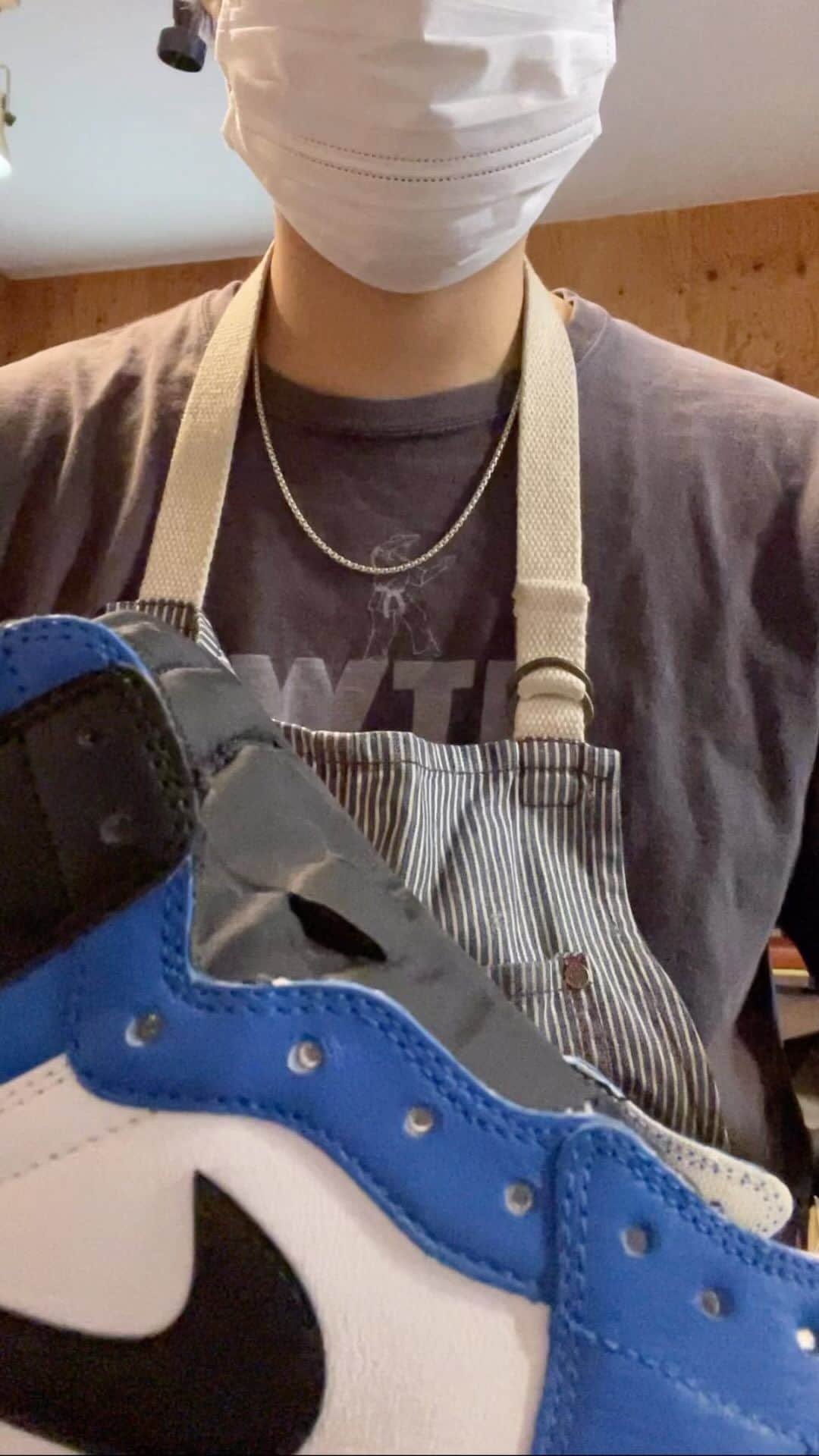 Sneaker At Randomのインスタグラム：「エア ジョーダン 1.5 ハイ ザ リターン ソール交換」