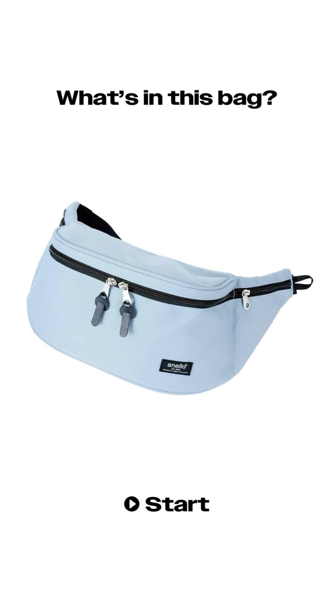 anello®OFFICIALのインスタグラム：「【What's in this bag?】-TOGO WAIST BAG-  左右に独立したファスナーポケットもあり、シンプルなのに機能面も充実。 性別を問わずデイリーユースにぴったり。  #anello #anello_bag #whatsinthisbag #whatsinmybag #bag #backpack #shoulderbag #daypack #totobag #アネロ #リュック #口金リュック #かばんの中身 #ボストンバッグ#おすすめ #おすすめにのりたい」