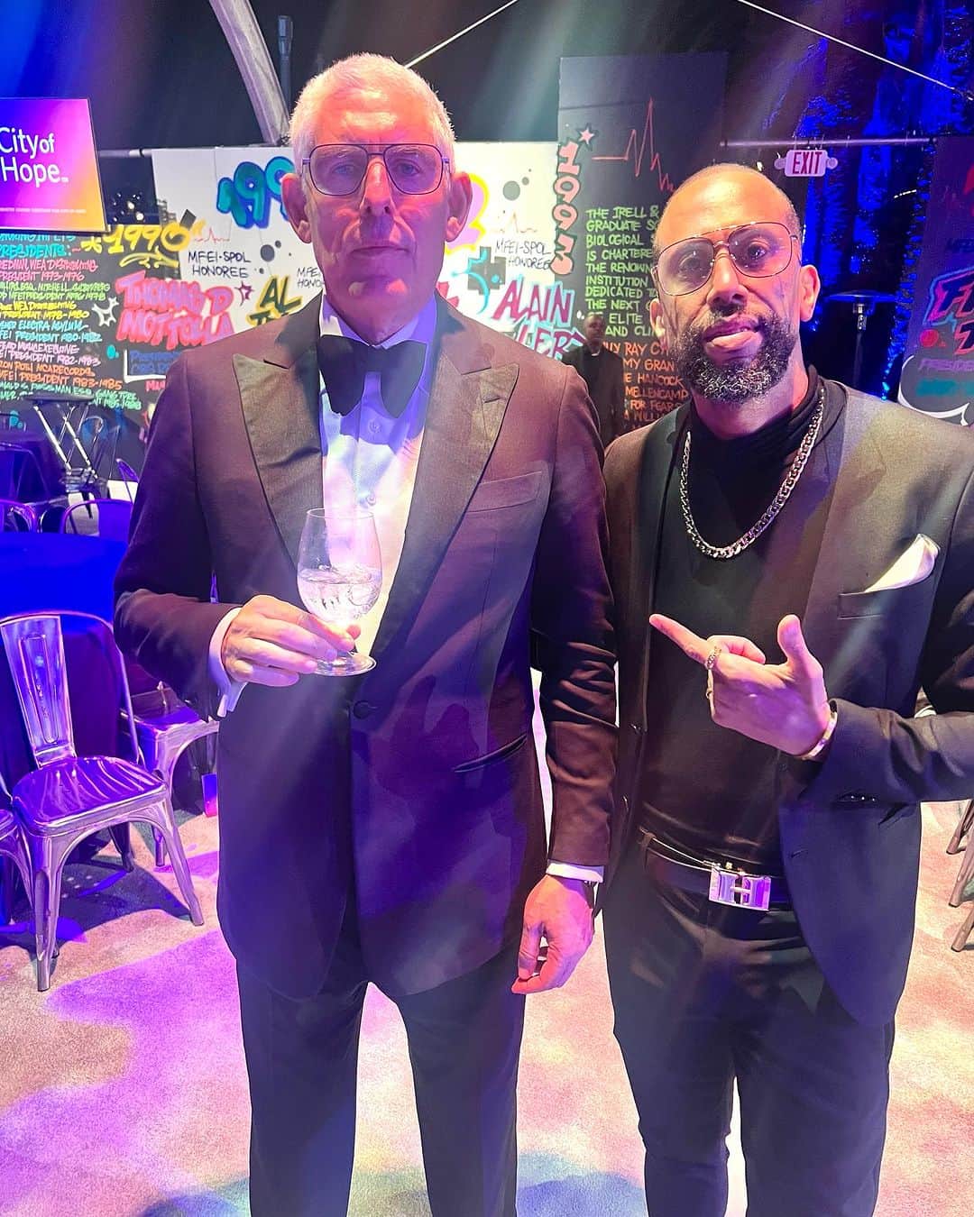 のインスタグラム：「Celebrating Lyor Cohen. Hip Hop was in the building 🎤🎼🎧」