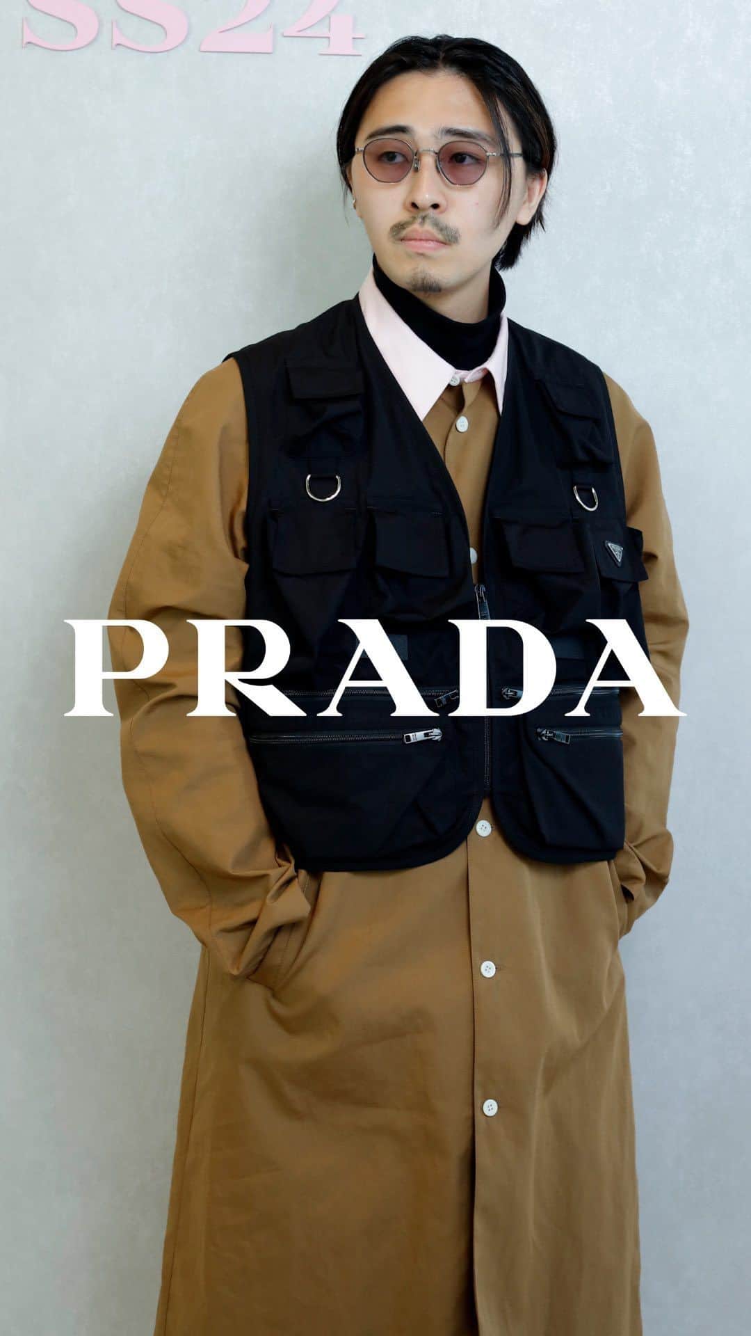なかむのインスタグラム：「PRADA SS24 #prada #24ss #ss24 #rafsimons」