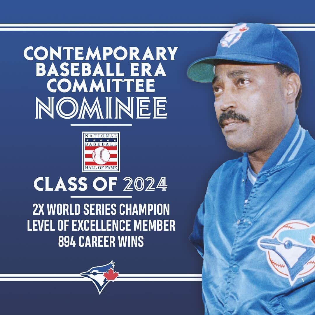 トロント・ブルージェイズのインスタグラム：「A well-deserved chance to get the call to the @BaseballHall! Good Luck, Cito! 🏆🏆」