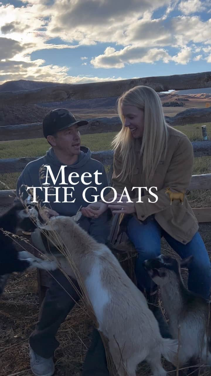 タナー・フォウストのインスタグラム：「Meet the goats! 👋  Daisy, Bluebell and Waffles are giving us a run for our money already. Let us know what you want to see from these guys! 🐐」