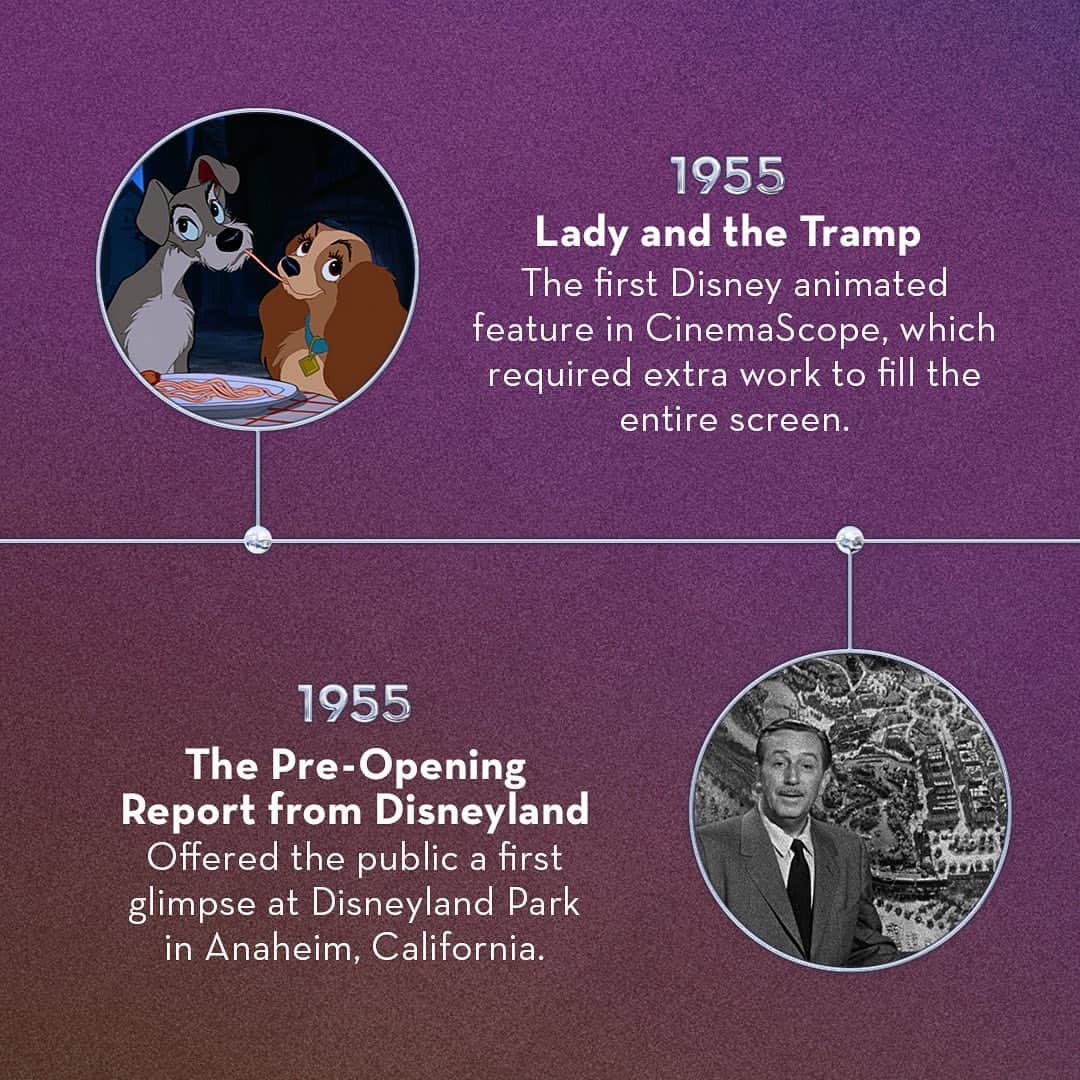 Disneyさんのインスタグラム写真 - (DisneyInstagram)「In the 1950s, Disney fans met Cinderella and Sleeping Beauty in theaters, saw Walt Disney every week on television, and could first visit Disneyland Park. Swipe through to take a trip through Disney history. ✨5️⃣0️⃣✨ #Disney100」10月20日 4時30分 - disney
