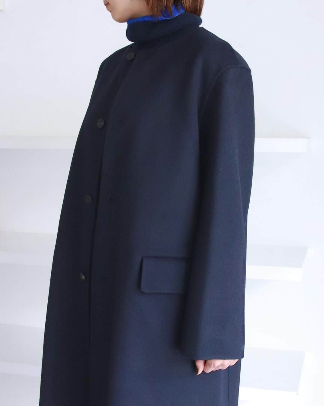 GALERIE VIEさんのインスタグラム写真 - (GALERIE VIEInstagram)「. ⁡ 【 wool double-face coat 】 ⁡ ⁡ Crew Neck Long Coat 23-08-34-08003 ¥105,600 ⁡ ⁡ #galerievie #ギャルリーヴィー  #tomorrowland #トゥモローランド #fall #winter #coat」10月19日 20時45分 - galerievie_jp