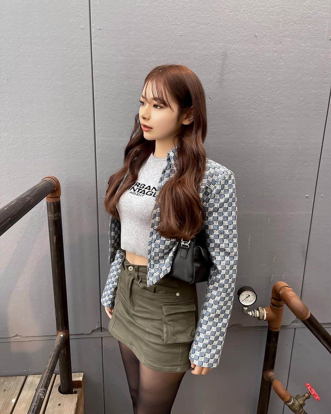 のインスタグラム：「.  このジャケットまじでかわいすぎるー！🥹🤎 @estela_select   . #denimjacket #pr」