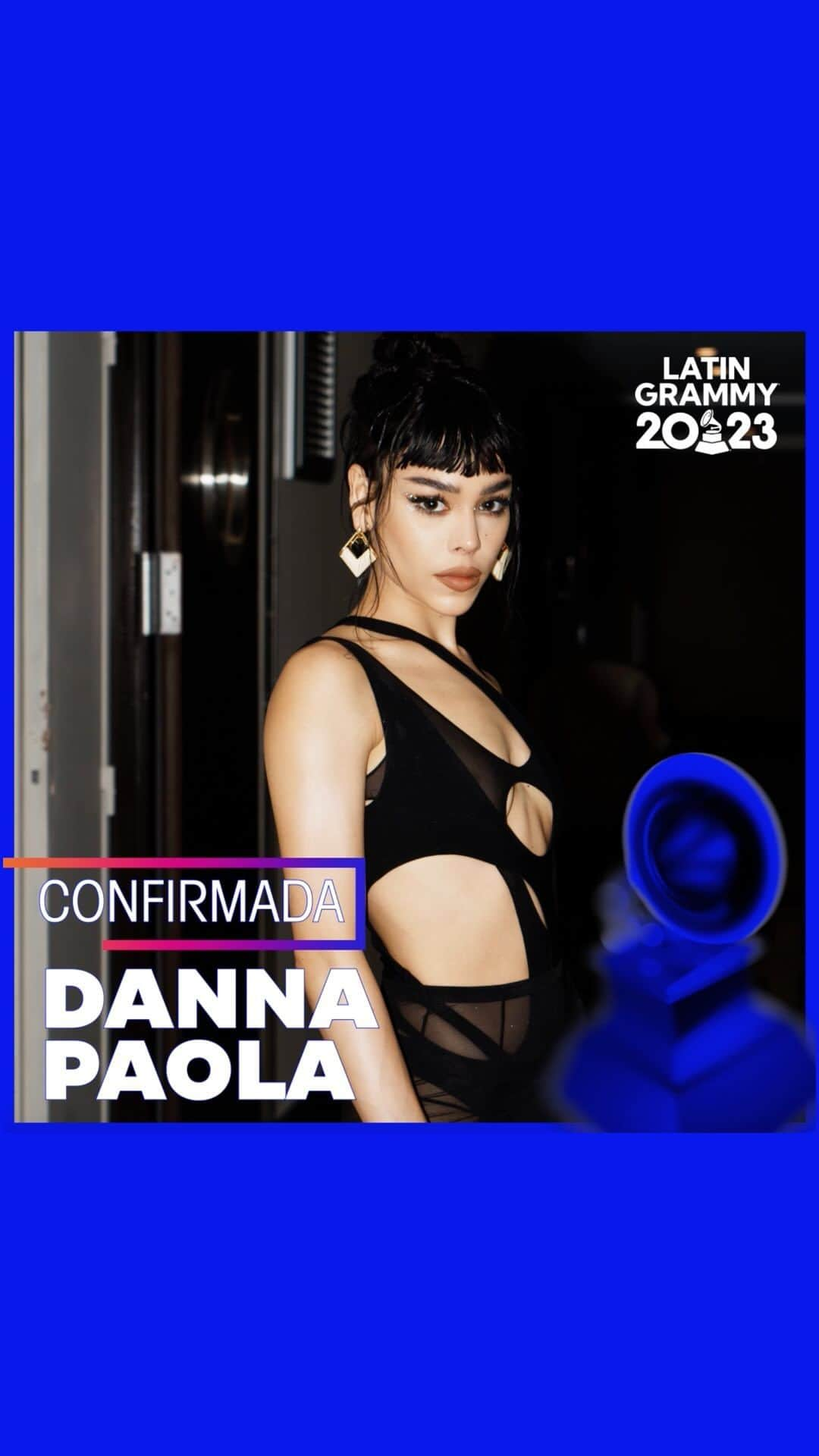 Danna Paolaのインスタグラム：「🎉 Estamos emocionados de anunciar que @dannapaola se unirá a nosotros como conductora de la 24.a Entrega Anual del #LatinGRAMMY 🎶👏👏 La Noche Más Importante de la Música Latina vuelve este 16 de noviembre」