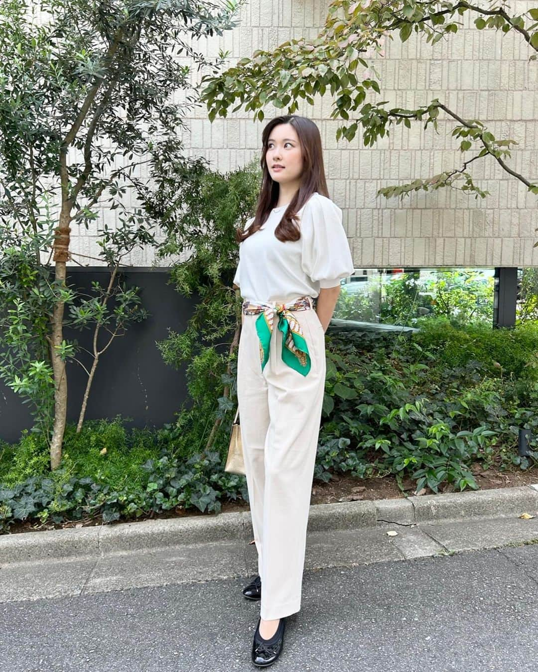 増田紗織さんのインスタグラム写真 - (増田紗織Instagram)「☁️🌨️🦖  #アナウンサー #todays #데일리룩 #スカーフコーデ」10月19日 21時27分 - saorimasuda_official