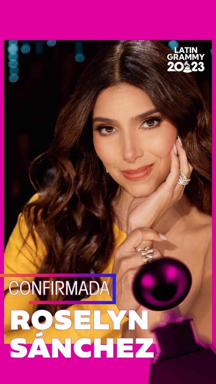 ロゼリン・サンチェスのインスタグラム：「Agradecida es poco!!! Que lindo la vamos a pasar Nov 16 en Sevilla celebrando la noche más importante de la música latina!  GRACIAS INFINITAS una vez más a @latingrammys & @univision por la invitación!  What an honor to co-host the #latingrammys for the 6th time!! Heading to Spain with the family to enjoy the best night that  Latin music has to offer 🙏」