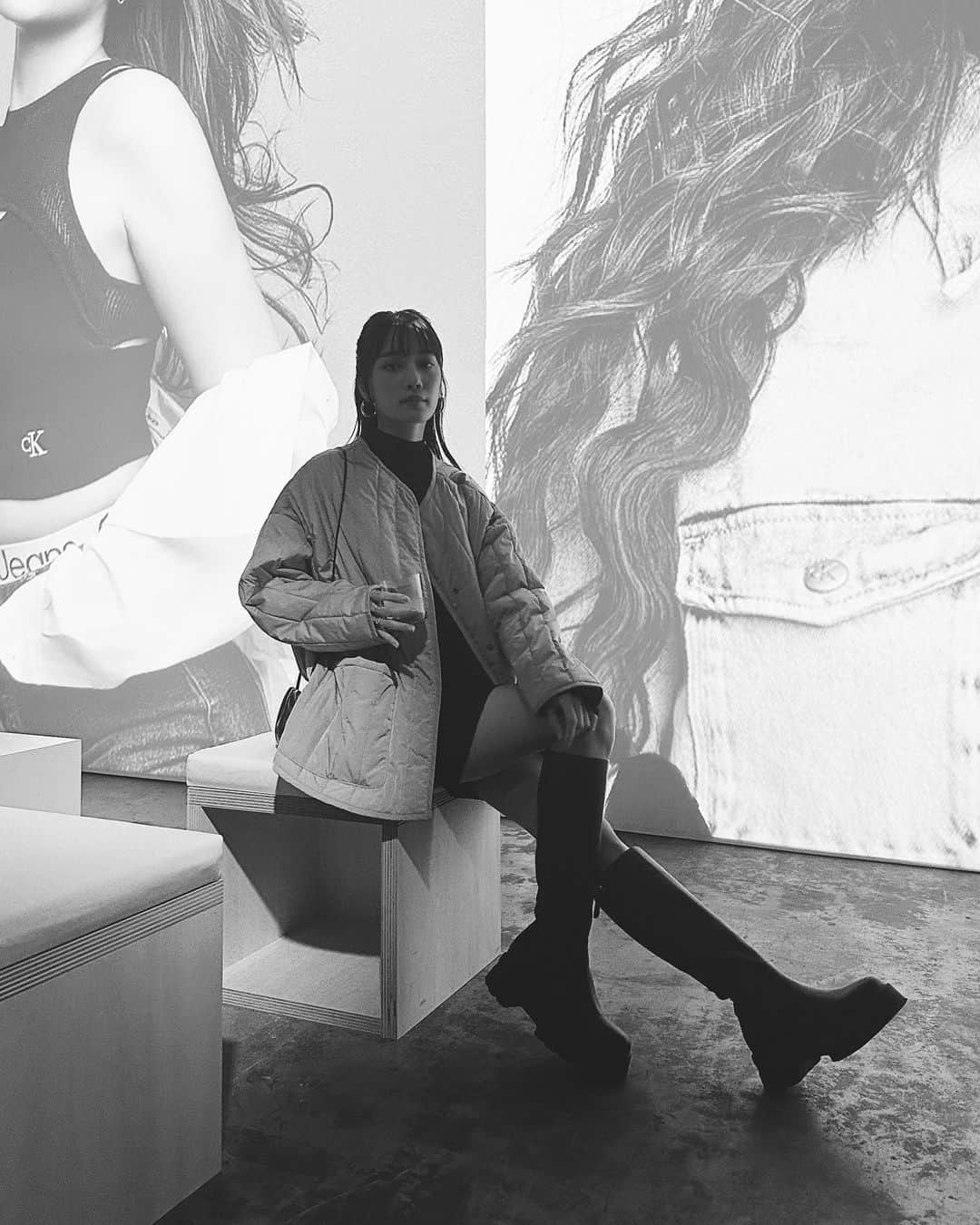 甲斐まりかさんのインスタグラム写真 - (甲斐まりかInstagram)「Calvin Klein in Tokyo🤍 Wearing dress and coat from @calvinklein.  #カルバンクライン #calvinklein #pr」10月19日 22時13分 - mari_ka95
