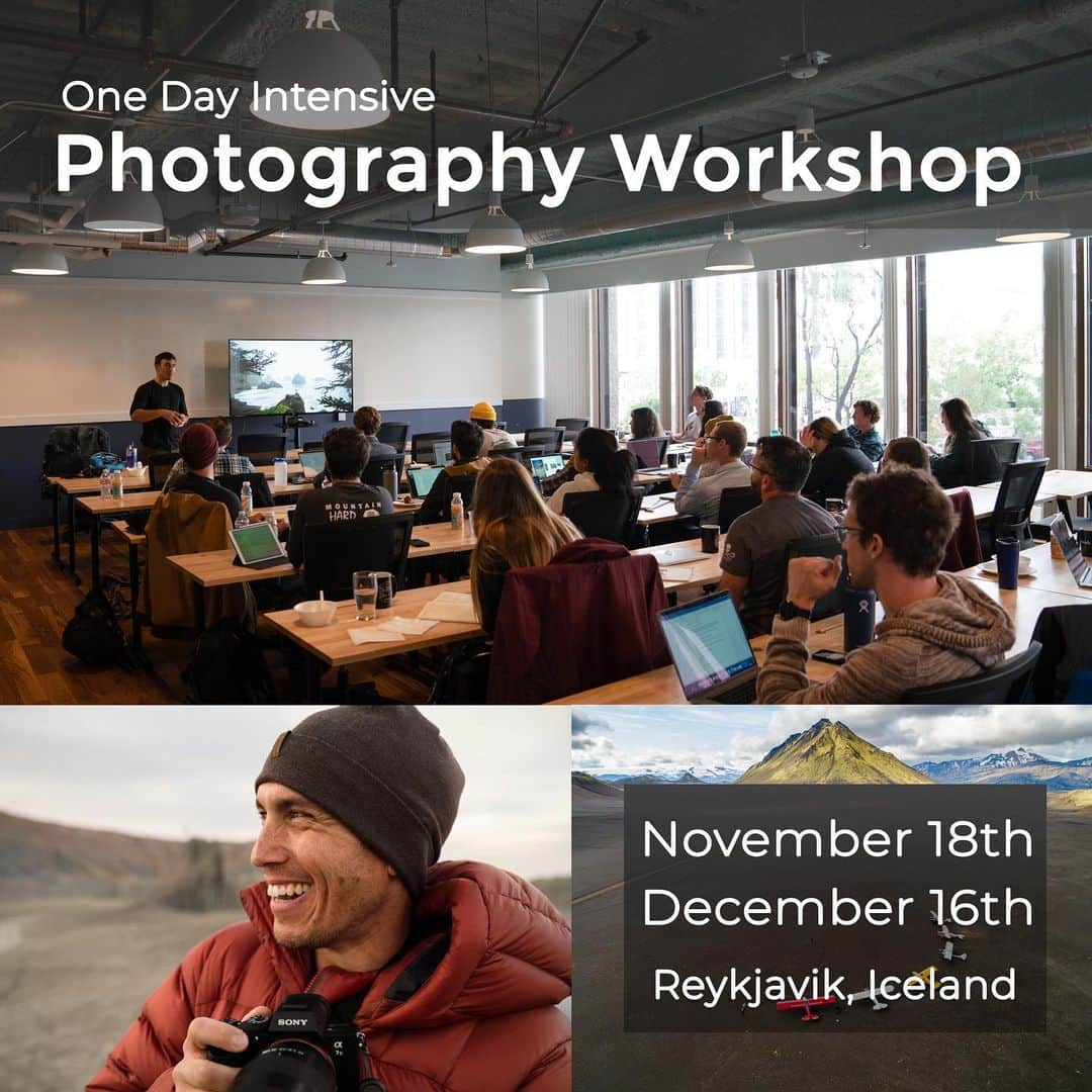 クリス・バーカードさんのインスタグラム写真 - (クリス・バーカードInstagram)「Iceland 1-Day Photography Workshops are right around the corner - coming November 18th & December 16th. Slots are filling up quick but a there are a few still open ! It’s a packed 8 hours of information covering topics like building your brand through social media, developing your niche, shooting for magazines, brands, and clients, working with light / photo theory, and tons more. Can’t wait to see everyone there… bring your all of your best questions & a pad for notes.   More info & Registration at the link in my bio」10月19日 22時27分 - chrisburkard