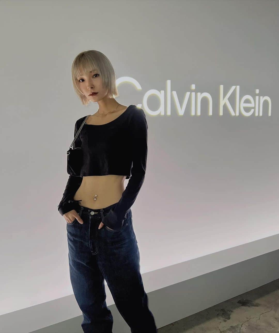 清水せれなのインスタグラム：「@calvinklein   #calvinklein  #PR」