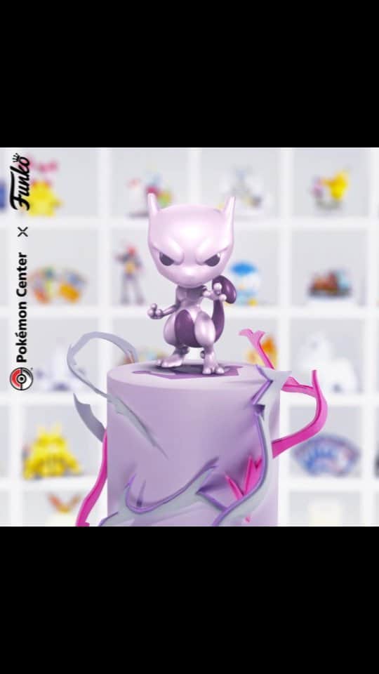 Pokémonのインスタグラム：「Legendary sighting! 🔮  Featuring a luminous pearlescent finish and a Pokémon Center exclusive sticker, the new limited edition Pokémon Center x Funko Pop! Pearlescent Mewtwo (psy)shocks!  Shop exclusively at Pokémon Center, link in bio.」
