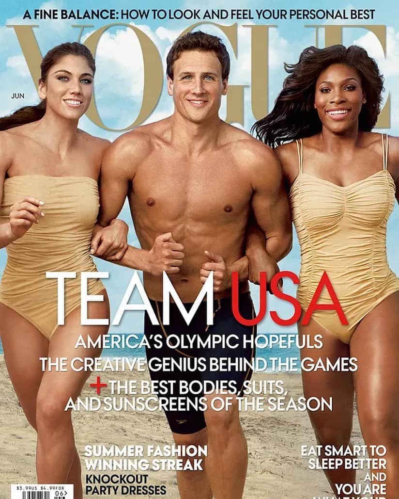 ライアン・ロクテのインスタグラム：「Only 10 men have EVER been on the cover of @voguemagazine and I’m one of them! Soo freaking cool! #throwbackthursday #vogue #sandwich」