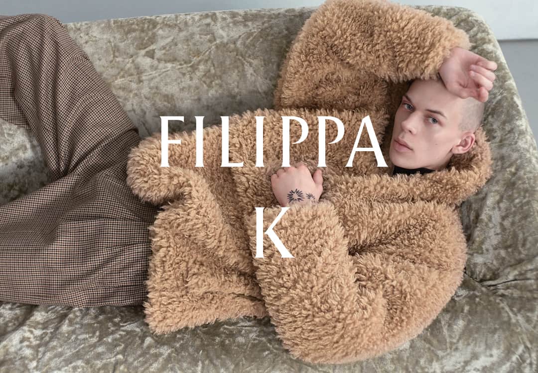 フィリッパコーのインスタグラム：「@antematz wears the Filippa K Autumn/Winter 2023 Wide Check Trousers and Half Zip Faux Fur Jacket. Available to shop in store and at filippa-k.com.  Photographed by @timothyschaumburg Styled by @ondineazoulay Make-up by @_georginagraham_ Hair by @ramoneyluv Set design by @florinemilie Model @antematz」
