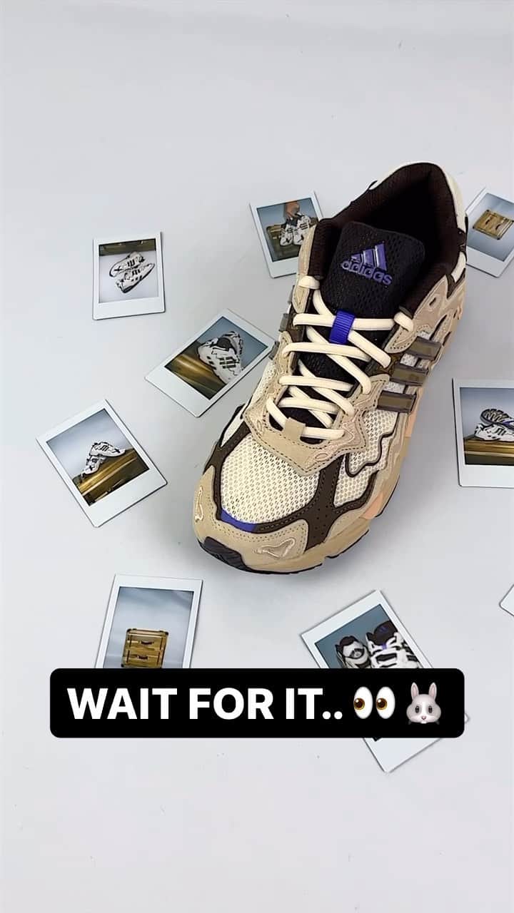 のインスタグラム：「Are y’all feelin’ Bad Bunny’s new “Ecru Tint” adidas Response CL? 🤔🐰🔥  Follow @nicekicks for more #sneakers content! 🔥👟」