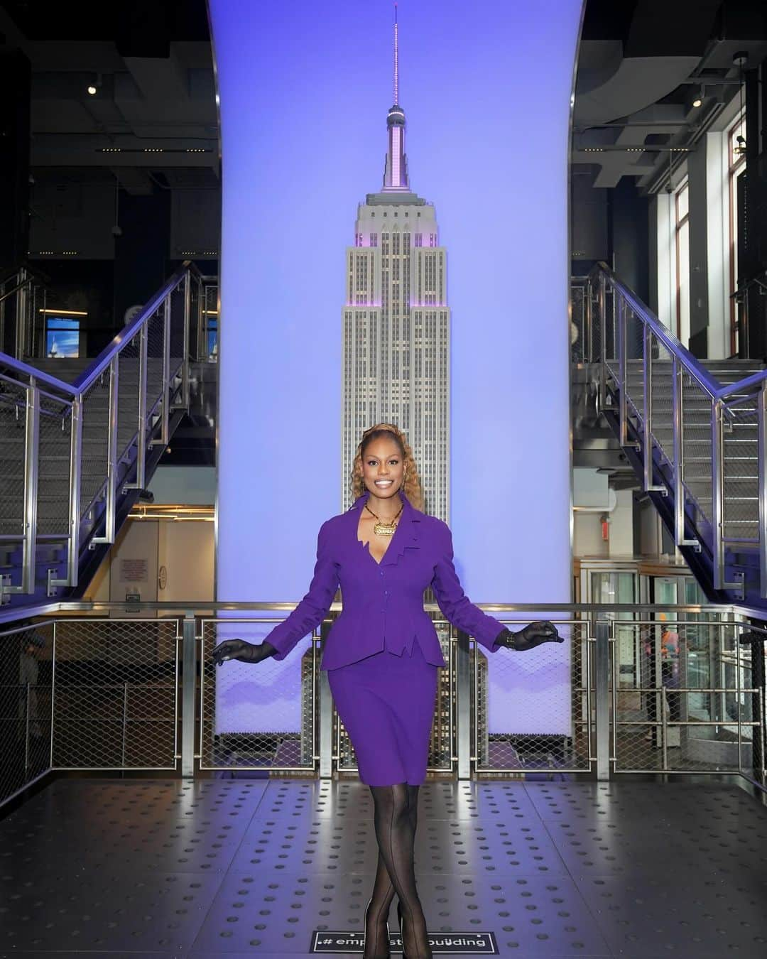 COVERGIRLさんのインスタグラム写真 - (COVERGIRLInstagram)「Today, on #SpiritDay, we unite with purpose and conviction. I had the honor of turning the lights PURPLE at the @empirestatebldg for the second time!  I proudly stand with my friends @sally_hansen @covergirl and @glaad as we amplify our commitment to LGBTQIA youth everywhere. #SpiritDay is an amazing way to show LGBTQIA youth that they are not alone. Their safety matters and we are uniting to protect them.  Join us and take the #SpiritDay pledge here: https://glaad.org/spiritday  #sallyhansenpartner #covergirlpartner」10月20日 0時31分 - covergirl