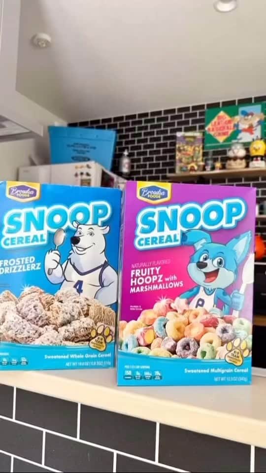 スヌープ・ドッグのインスタグラム：「Kids and families are making the switch to @snoopcereal. Get yours @albertsons @masterp @post_cereals」