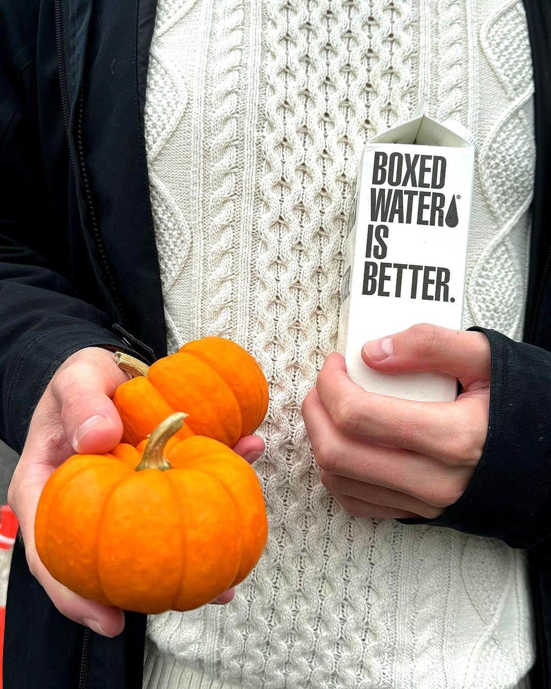 BoxedWaterのインスタグラム：「It's a fall feeling 🍂🍎🎃」