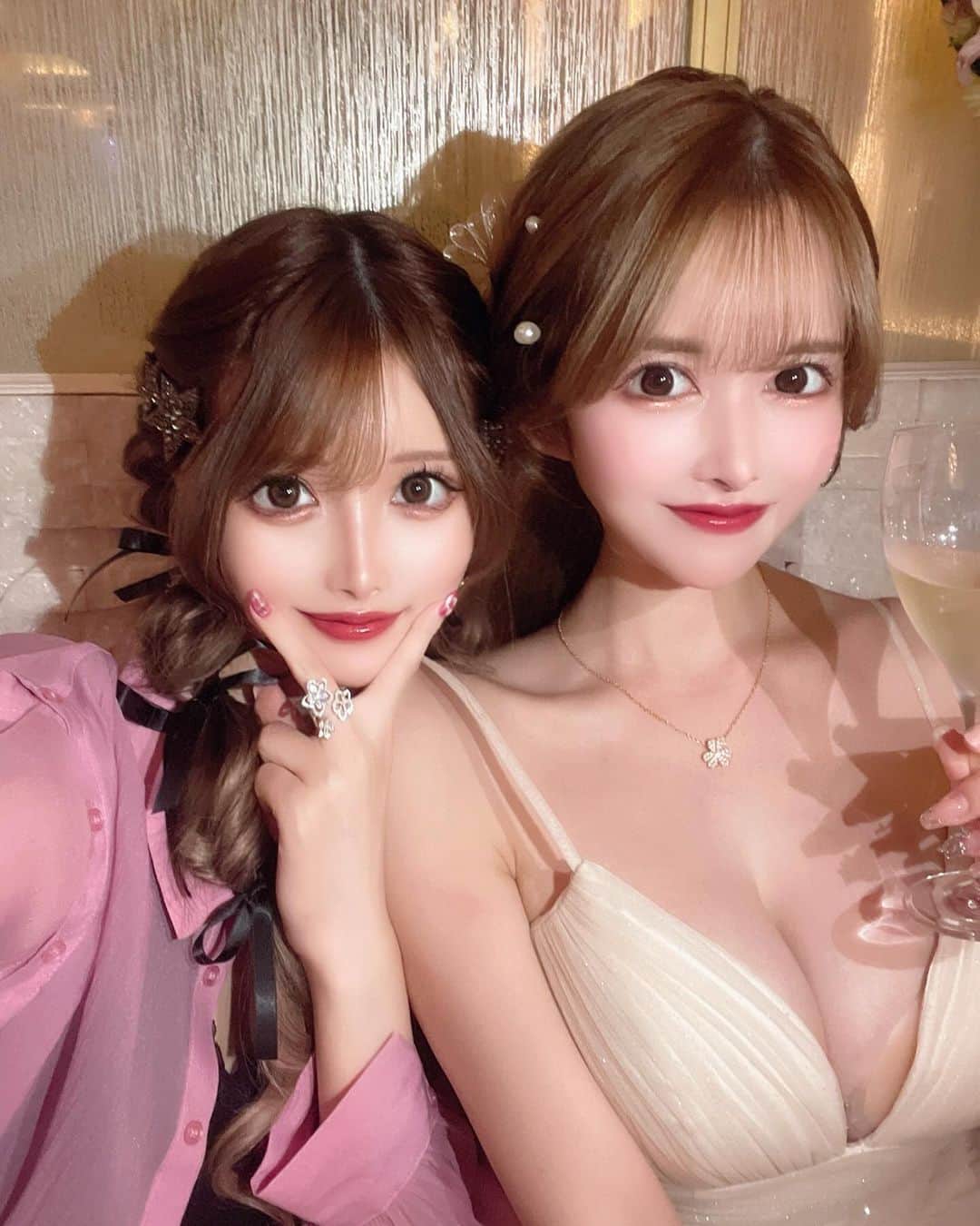 のインスタグラム：「ゆめぴょ💓💓💓  この日のヘアメは @stellaginza  ありがとうございました🤍🪄  #銀座#銀座ヘアメイク #銀座stella」